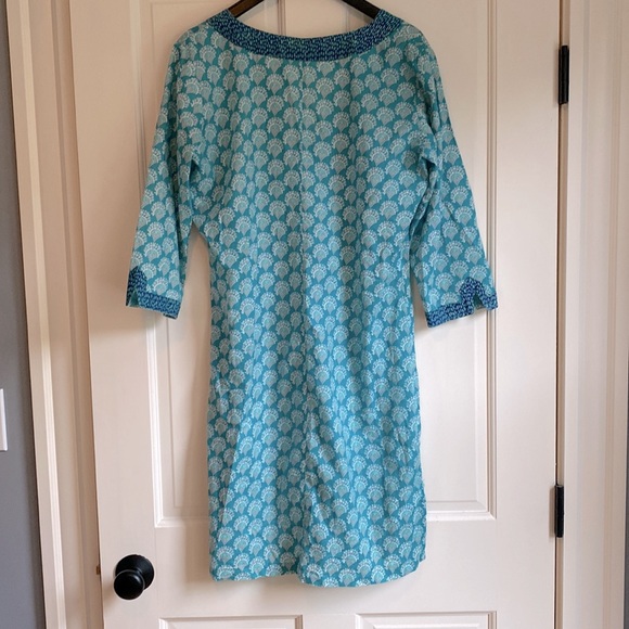 Cotton Tunic Dress from Nantucket - can dress up or down! M EUC no flaws - Picture 3 of 5
